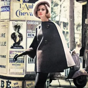 Nina Ricci cape coat 1961