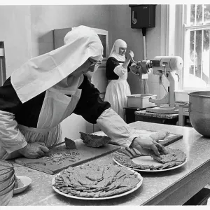 Nuns making biscuits, St Cecilia's Abbey Nuns making biscuits, St Cecilia's Abbey