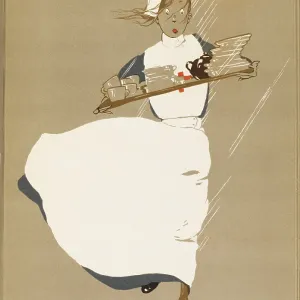 NURSE CARRYING CROCKERY NURSE CARRYING CROCKERY