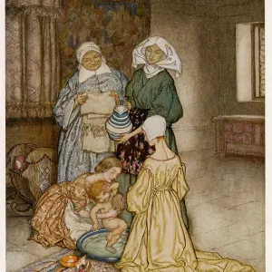 THREE NURSES AND CHILD THREE NURSES AND CHILD