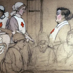 Nurses going on duty, WW1 Nurses going on duty, WW1