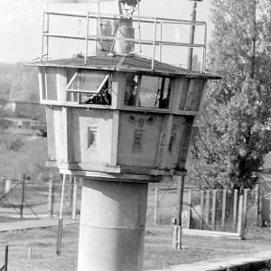 Observation tower near Berlin Wall, Berlin, Germany Observation tower near Berlin Wall, Berlin, Germany