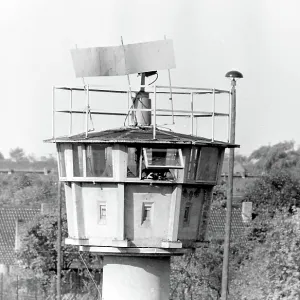 Observation tower near Berlin Wall, Berlin, Germany Observation tower near Berlin Wall, Berlin, Germany