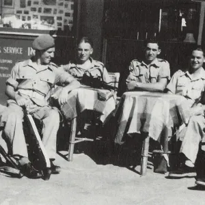Off Duty British Soldiers on the Esplanade - Tel Aviv Off Duty British Soldiers on the Esplanade - Tel Aviv