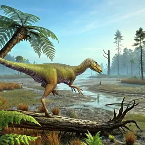 Ornitholestes hermanni dinosaur in the Morrison Ornitholestes hermanni dinosaur in the Morrison