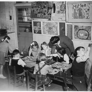PAINTING LESSON 1950 PAINTING LESSON 1950