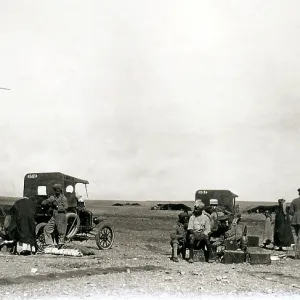 Parked ground support vehicles, Iraq Parked ground support vehicles, Iraq