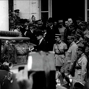 Peace Delegates Leaving the Palace Of Versailles