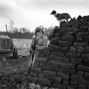 Peat cutter, Shropshire Peat cutter, Shropshire