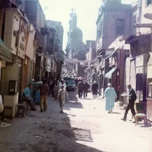 People walking and sitting, Cairo, Egypt People walking and sitting, Cairo, Egypt