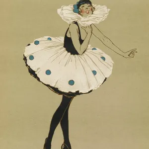 Pierrette performing at a concert, WW1 Pierrette performing at a concert, WW1