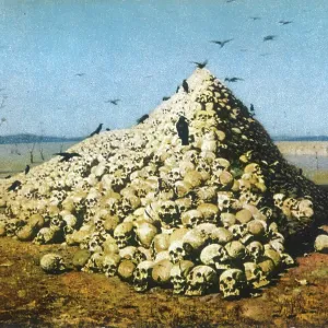 PILE OF SKULLS PHOTO PILE OF SKULLS PHOTO