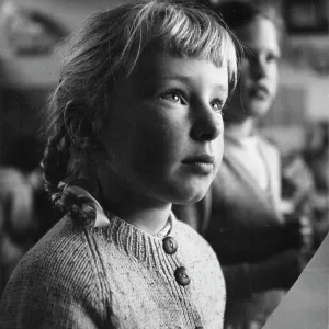 Portrait of a girl in a classroom Portrait of a girl in a classroom