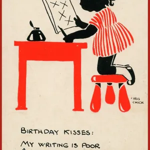 Postcard - Birthday Kisses Postcard - Birthday Kisses