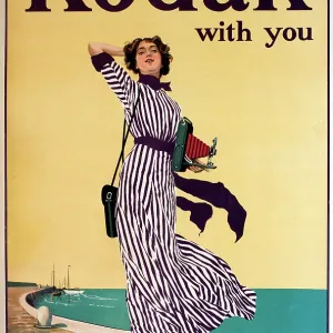Poster advertising Kodak cameras