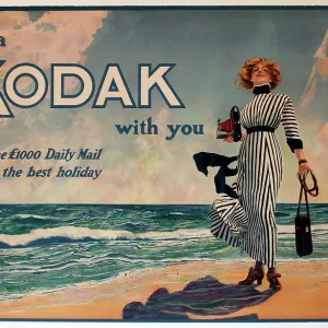 Poster advertising Kodak cameras