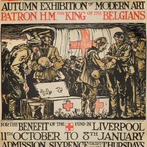 Poster, Exhibition at Walker Art Gallery, Liverpool, WW1 Poster, Exhibition at Walker Art Gallery, Liverpool, WW1