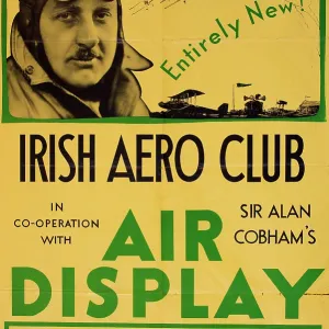 Poster, Irish Aero Club, Sir Alan Cobham's Air Display