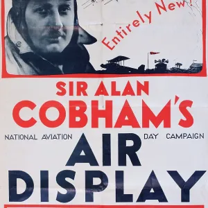 Poster, Sir Alan Cobham's National Aviation Day Campaign