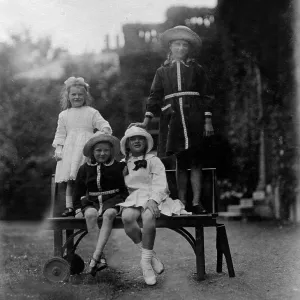 Powell-Cotton daughters and friend Powell-Cotton daughters and friend
