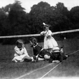 Powell-Cotton daughters and friend Powell-Cotton daughters and friend
