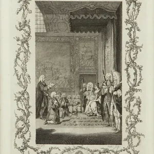 Presenting the Act of Union to Queen Anne Presenting the Act of Union to Queen Anne
