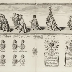 A procession of gentlemen of the Order of the Bath A procession of gentlemen of the Order of the Bath