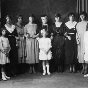 Queen Olga of Greece in a family group
