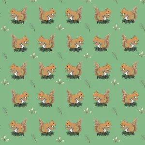 Red squirrels repeating pattern Red squirrels repeating pattern