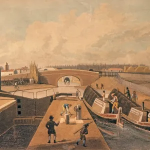 Regent's Canal Locks Print Regent's Canal Locks Print
