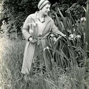 Rene Fraser gathering flowers Rene Fraser gathering flowers