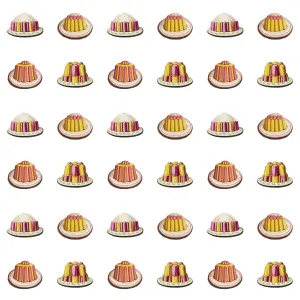 Repeating Pattern - Desserts on white background Repeating Pattern - Desserts on white background