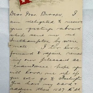 R.M.S. TITANIC - Unique lettercard from Archibald Gracie R.M.S. TITANIC - Unique lettercard from Archibald Gracie