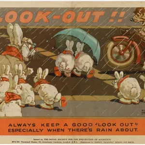 Road safety poster by Harry Rountree