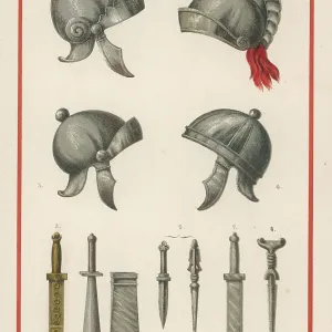 ROMAN HELMETS/DAGGERS