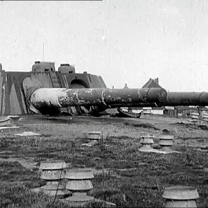 Ruined German Artillery Piece At Heligoland