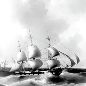 The sailing ship, Deutschland of the HAPAG The sailing ship, Deutschland of the HAPAG