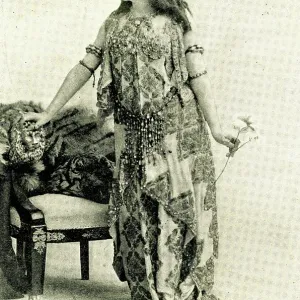 Sarah Bernhardt, French actress, as Cleopatra