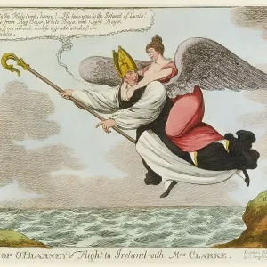 Satirical cartoon, Bishop O'Blarney Satirical cartoon, Bishop O'Blarney