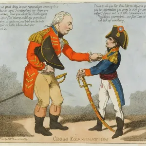 Satirical cartoon, Cross Examination Satirical cartoon, Cross Examination