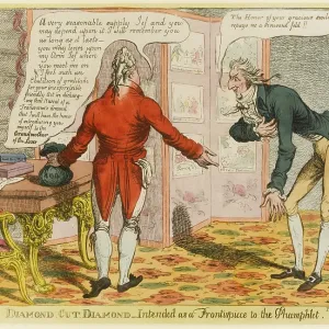 Satirical cartoon, Diamond Cut Diamond Satirical cartoon, Diamond Cut Diamond