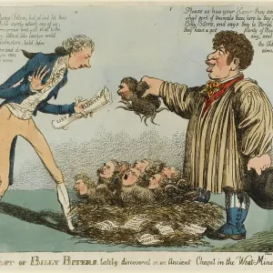 Satirical cartoon, A Nest of Billy Biters Satirical cartoon, A Nest of Billy Biters