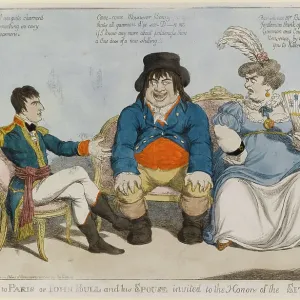 Satirical cartoon, A Trip to Paris Satirical cartoon, A Trip to Paris