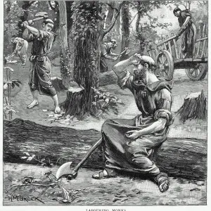 SAXON MONKS FELL TREES