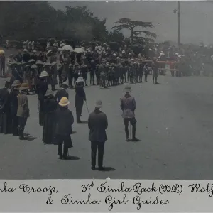 Scouts, cubs and guides at Simla, India Scouts, cubs and guides at Simla, India