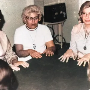 Seance of the Philip group, Toronto, Canada Seance of the Philip group, Toronto, Canada
