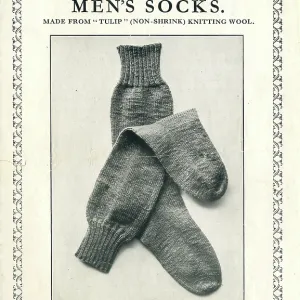 Sentinel knitting booklet, socks, WW1 Sentinel knitting booklet, socks, WW1