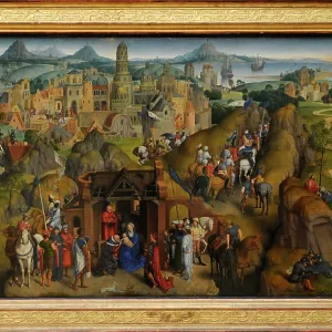 The Seven Joys of the Virgin, 1480, by Hans Memling (1435/14 The Seven Joys of the Virgin, 1480, by Hans Memling (1435/14