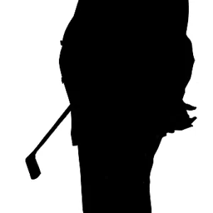 Silhouette of the golfer, Fred Collins Silhouette of the golfer, Fred Collins