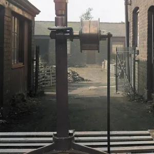 Singeing machine at hatworks